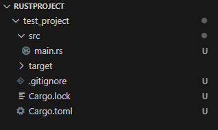 Rust プロジェクトフォルダ構成